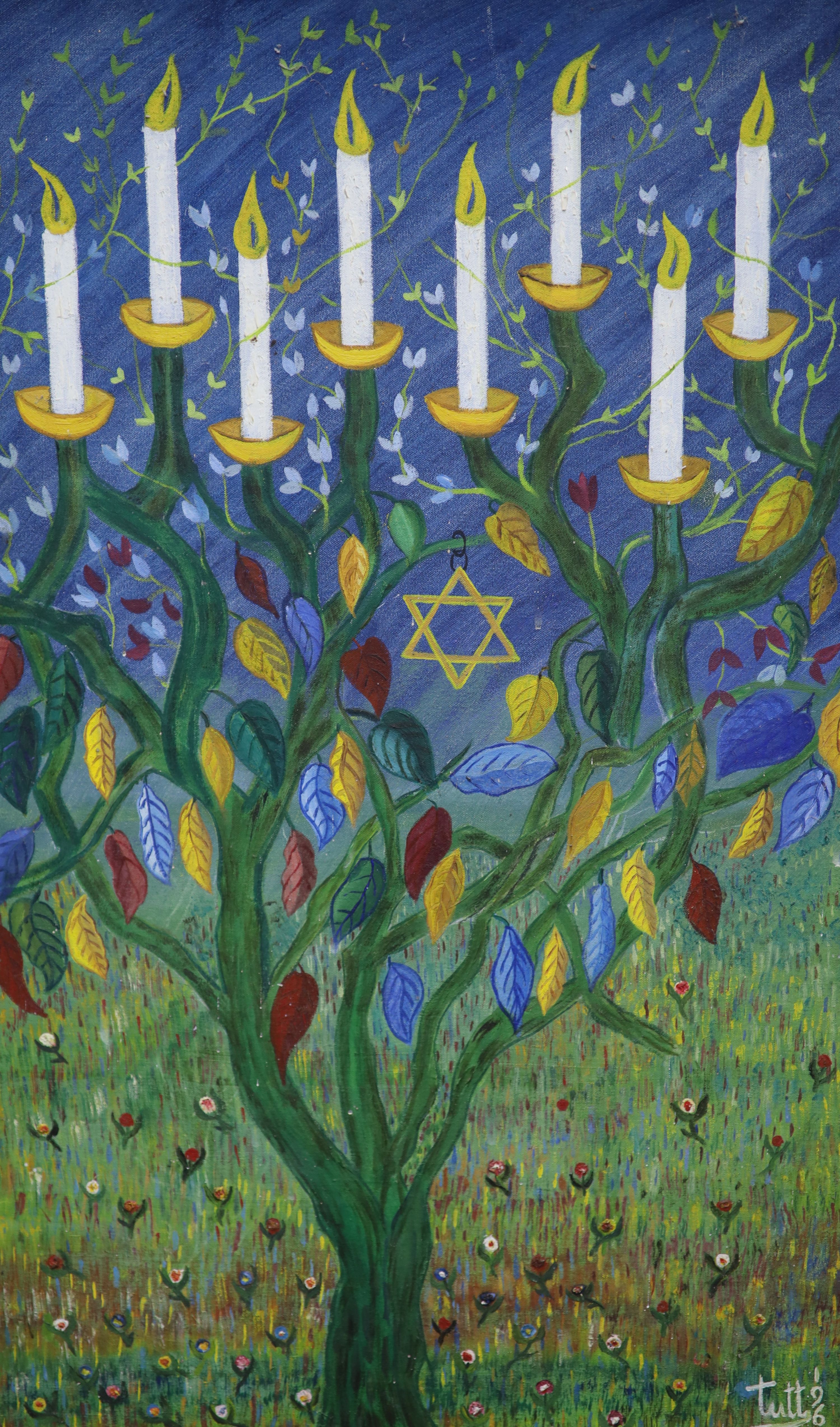 Phoebus Tuttnauer (1890-1965) Menorah